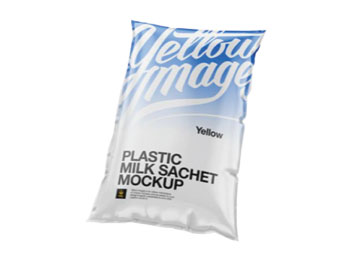 Sealed milk pouches filled with liquid